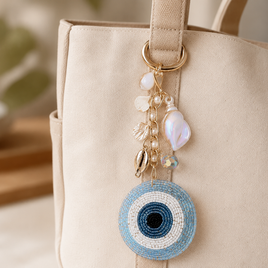 Evil Eye Ocean Charm Bag Charm