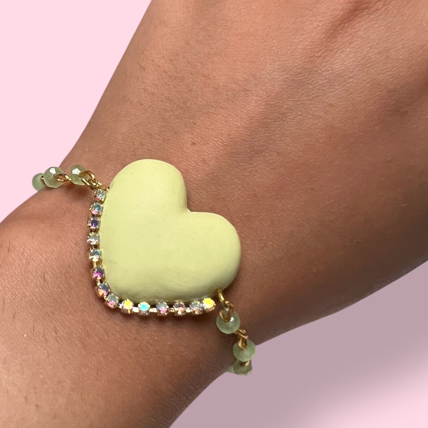 Embellished Heart Bracelet