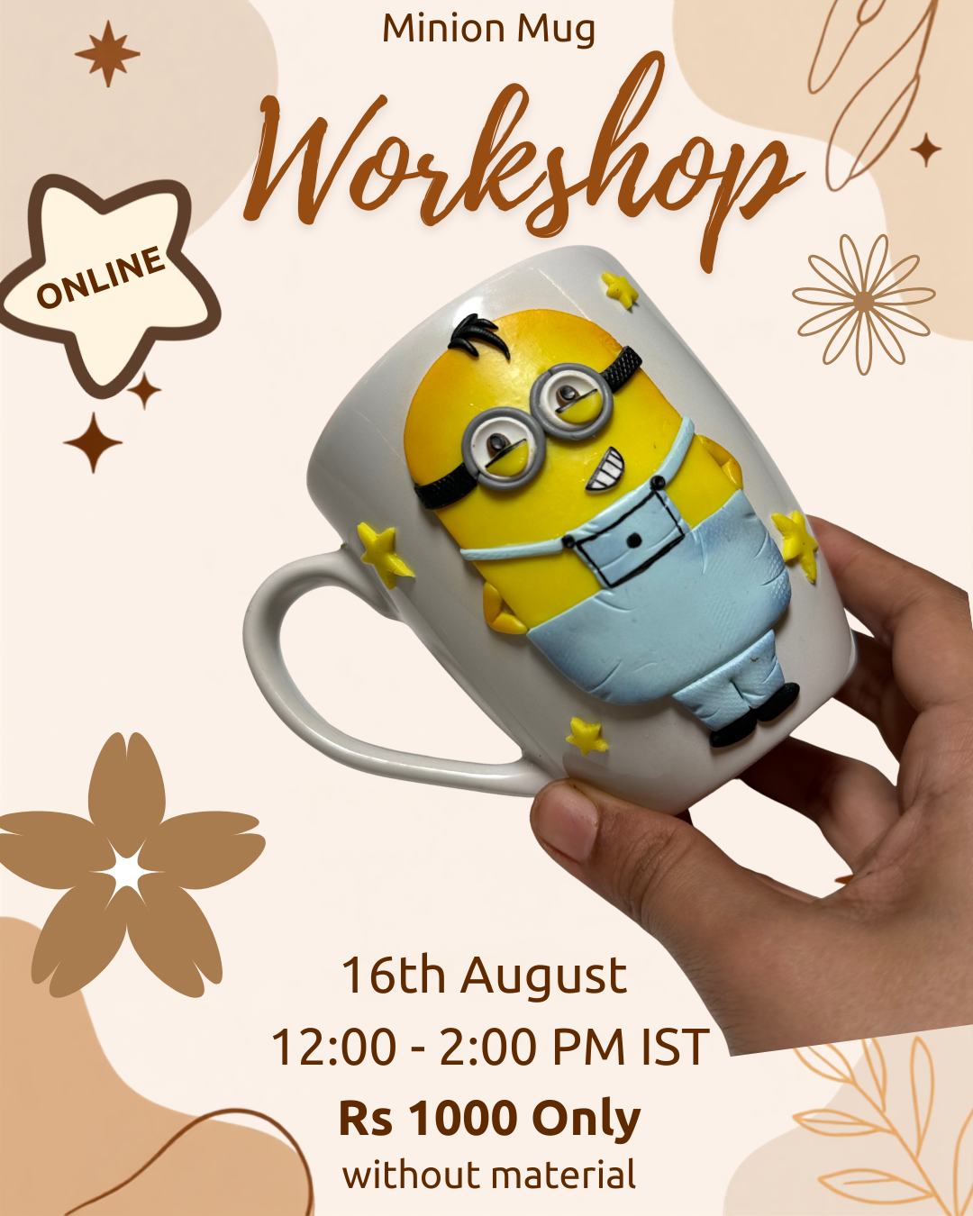 Minion Mug Polymer Workshop ONLINE
