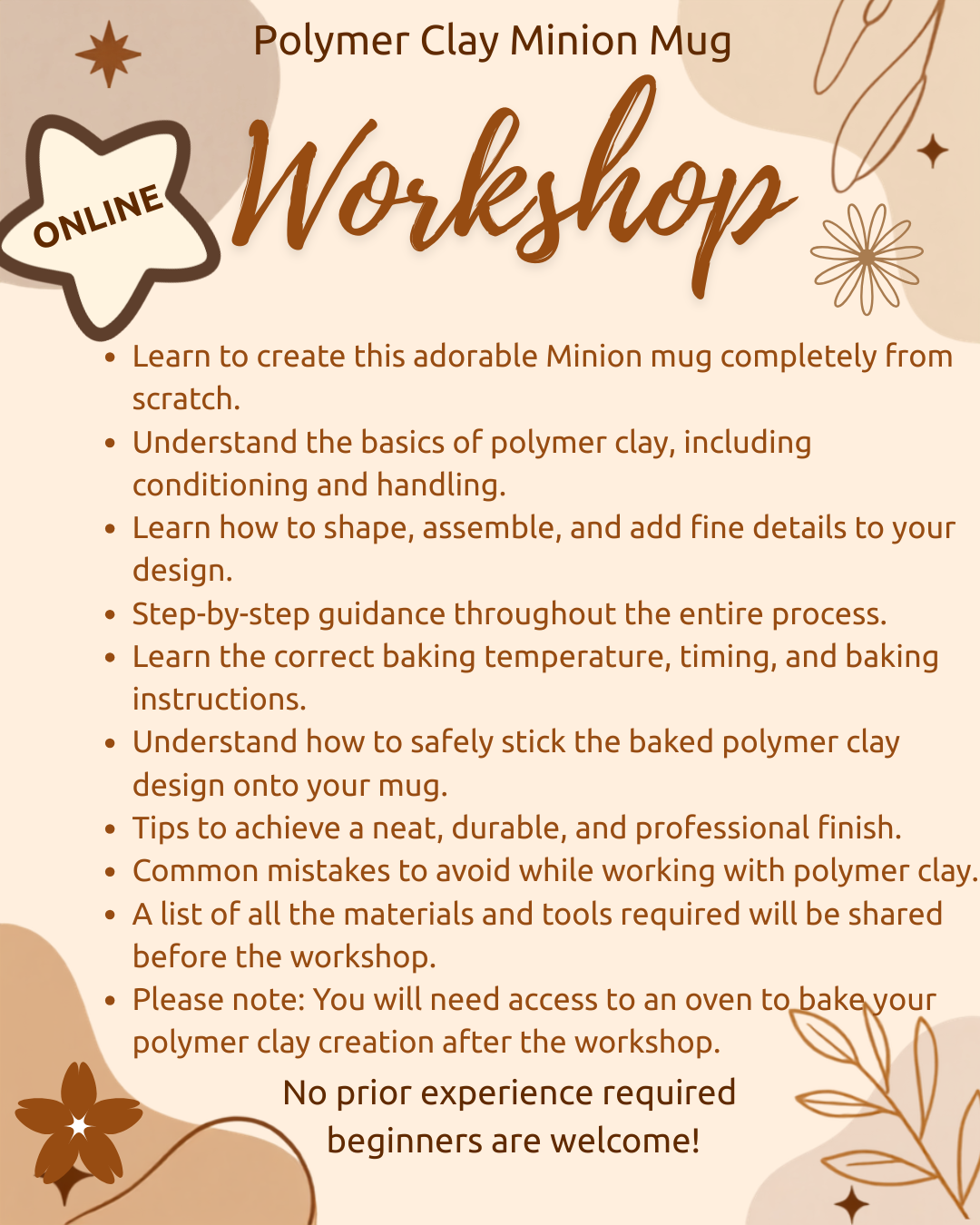 Minion Mug Polymer Workshop ONLINE