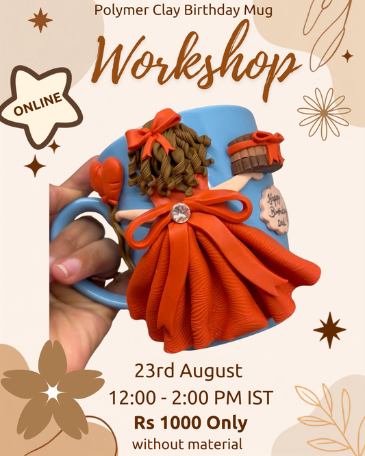 Birthday Mug Polymer Workshop ONLINE