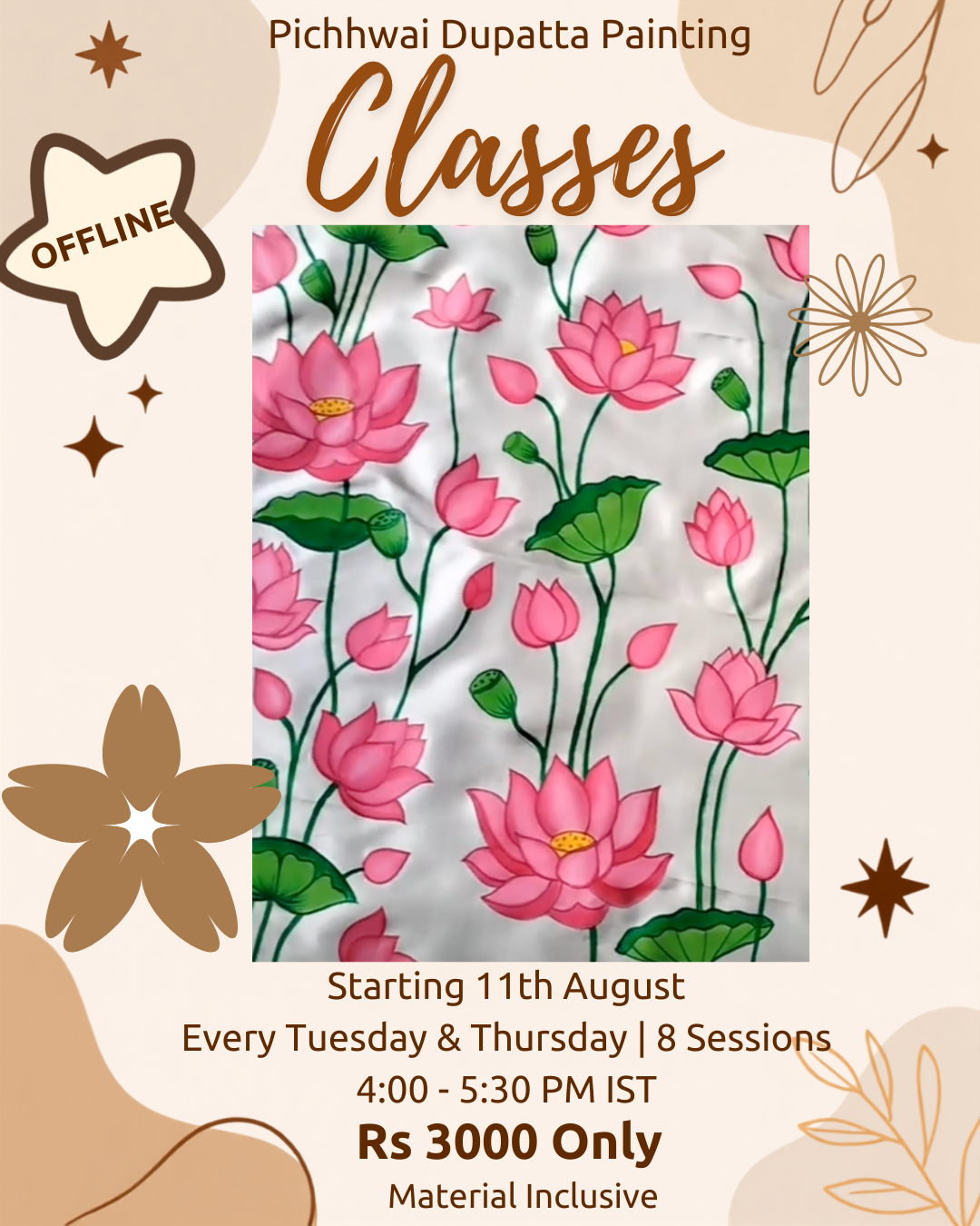 Pichwai Duppata Painting Course