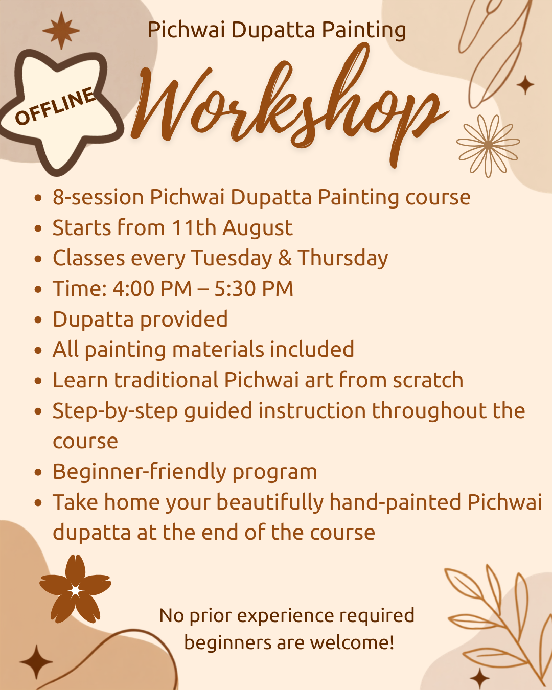 Pichwai Duppata Painting Course