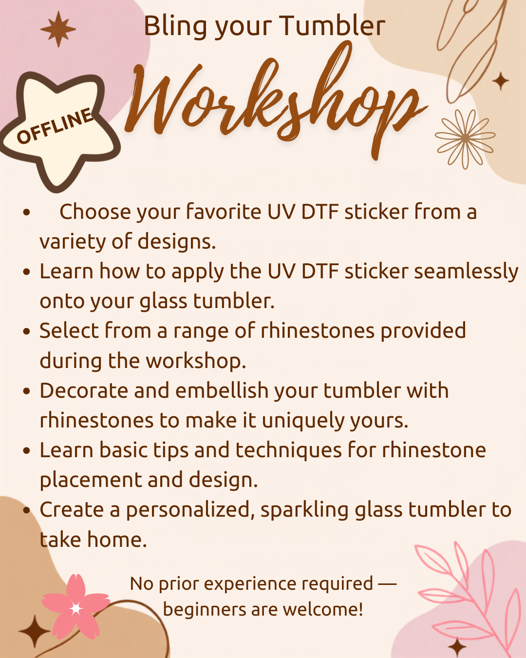 Bling your Tumbler Workshop OFFLINE
