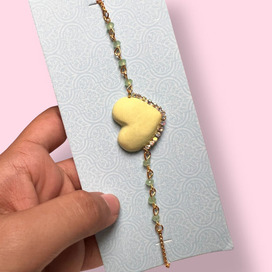 Embellished Heart Bracelet